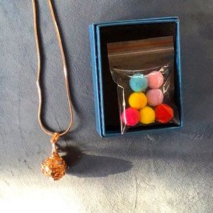 Essential oil diffuser necklace